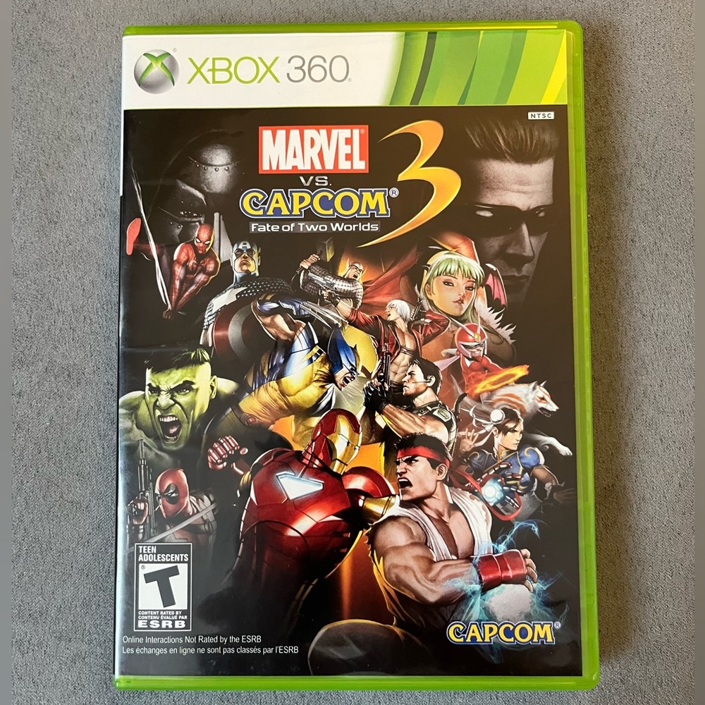 👾 Microsoft Xbox 360 Marvel vs Capcom 3 - Fate of Two Worlds Game